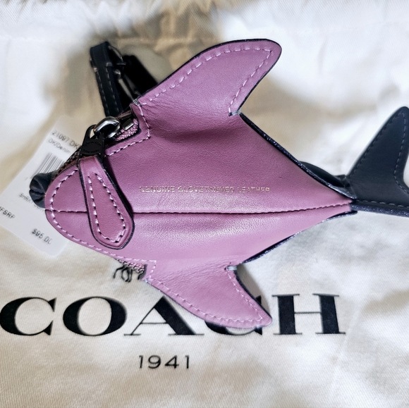 Rare NWT Coach Sharky Coin Purse - Picture 3 of 4